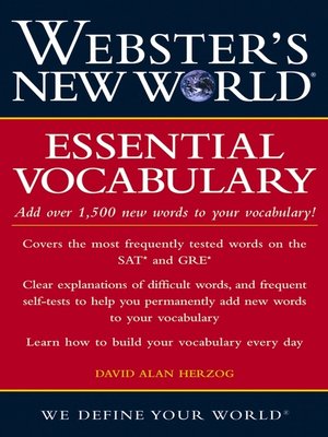 cover image of Webster's New World Essential Vocabulary
